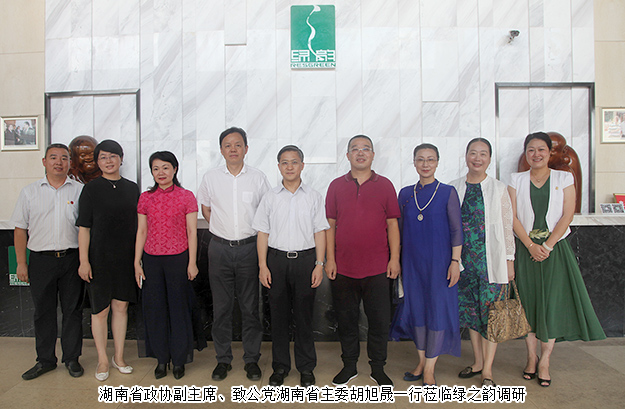 湖南省政協(xié)副主席胡旭晟一行蒞臨綠之韻調(diào)研